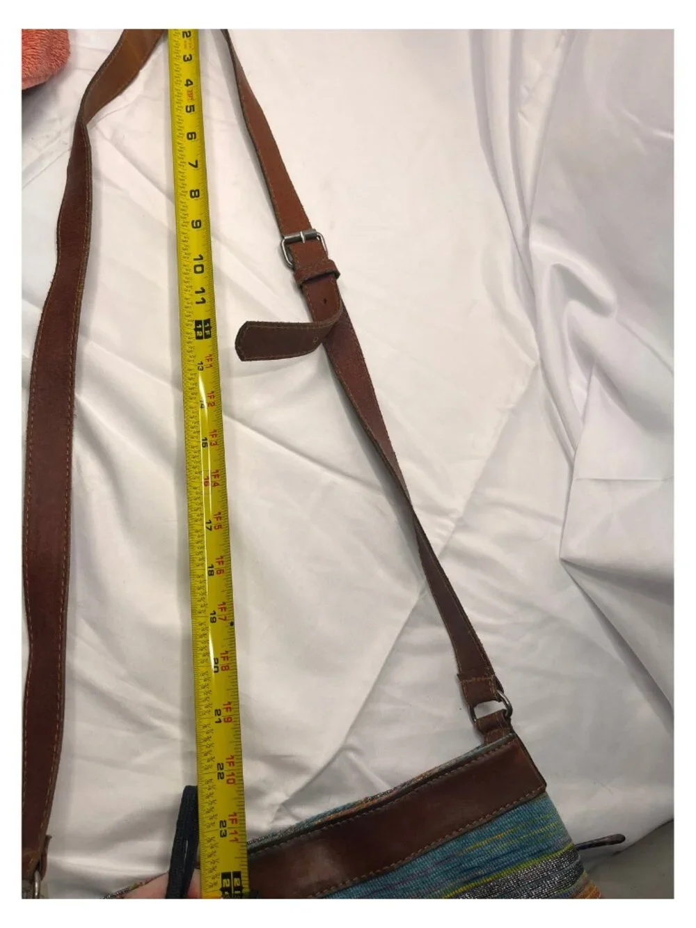 Boho Western Woven Leather Crossbody Bag Turquoise Stud Multicolor Purse